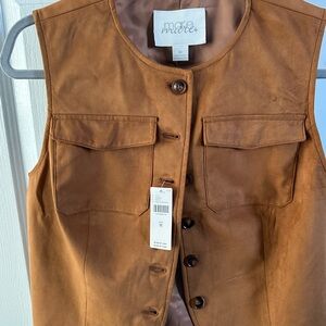 Maeve Brown Sleeveless Vest by ANTHROPOLOGIE. W TAGS
